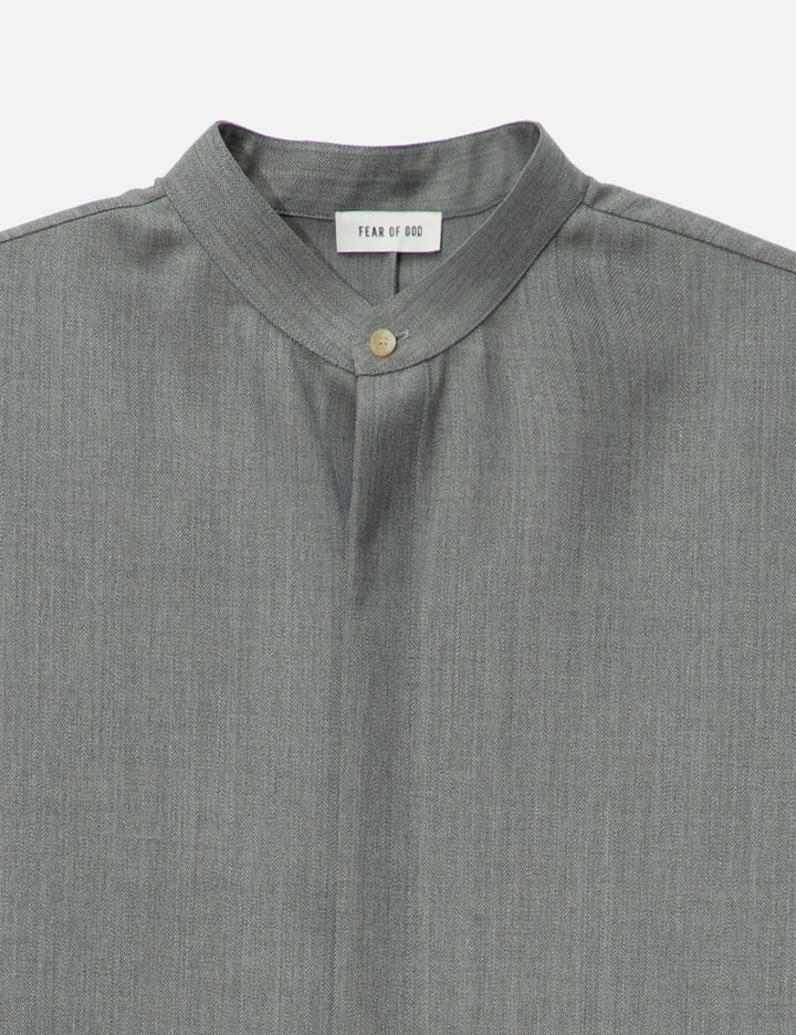 Band Collar Short Sleeve Shirt Placeholder Image