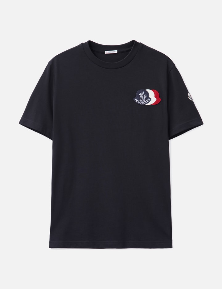 Embroidered Tricolour Logo Cotton T-Shirt Placeholder Image