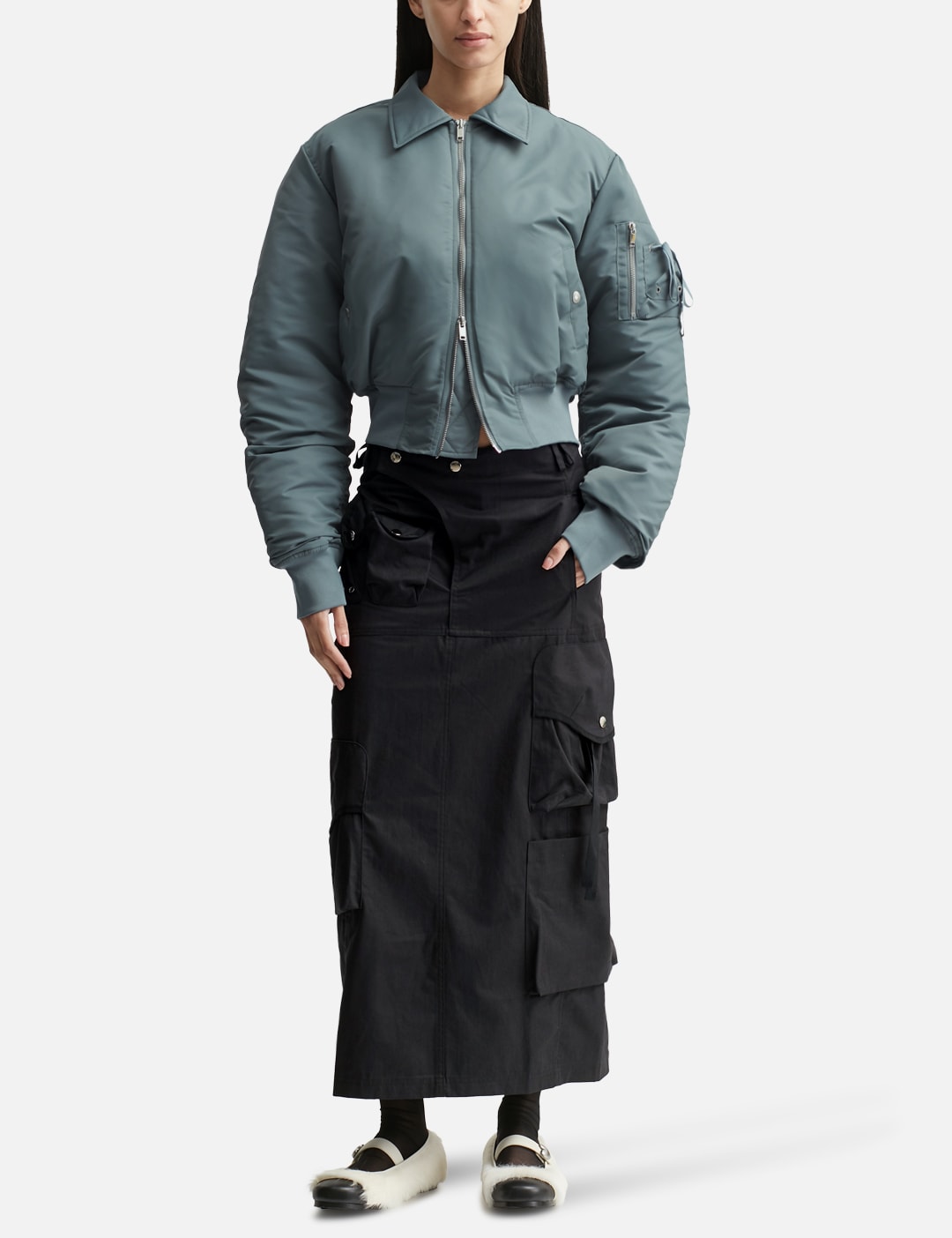 Strap Cargo Maxi Skirt view 16