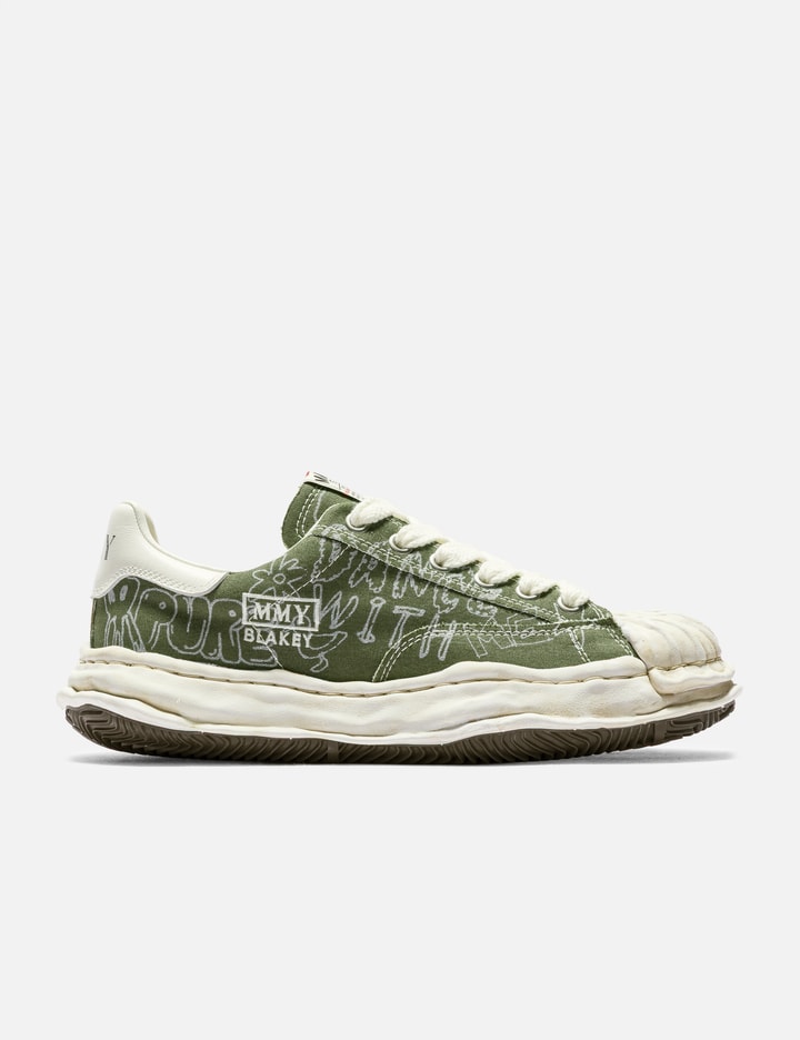 "BLAKEY" OG Sole Graffiti Printed Canvas Low Top Sneaker