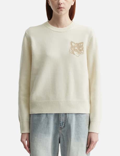 Maison Kitsuné Fox Head Intarsia Merino Jumper