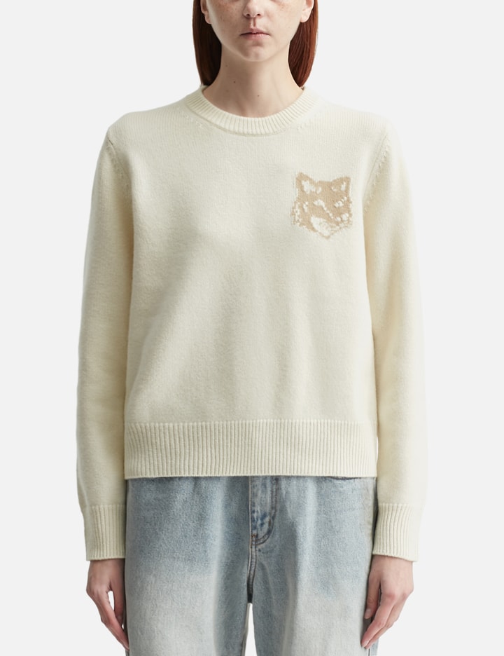 Fox Head Intarsia Merino Jumper Placeholder Image