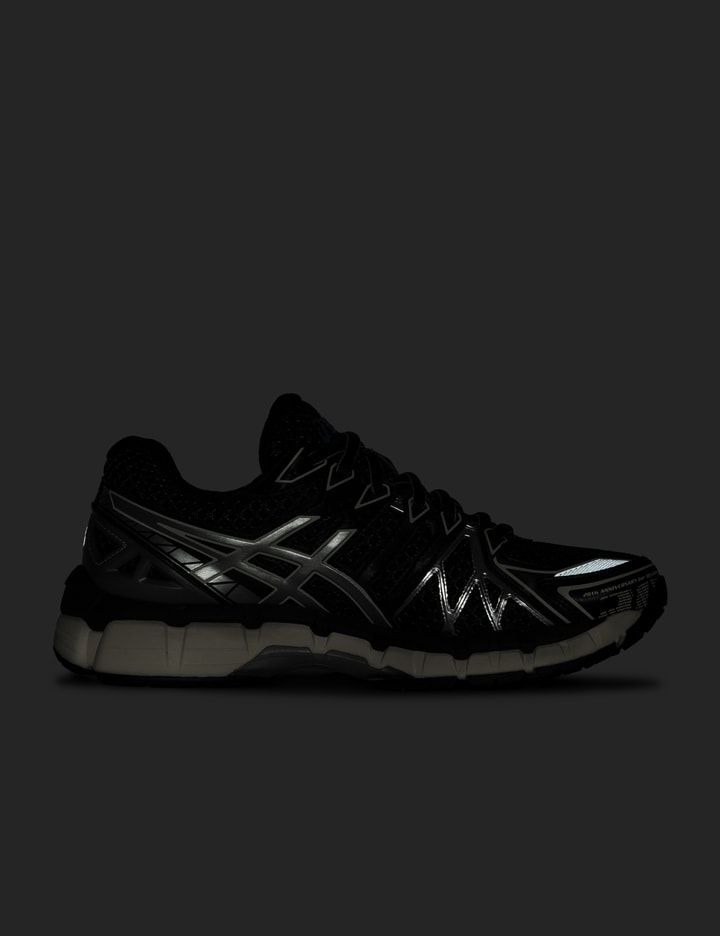 Asics Mesh Upper Rubber Outsole Sneakers In Black