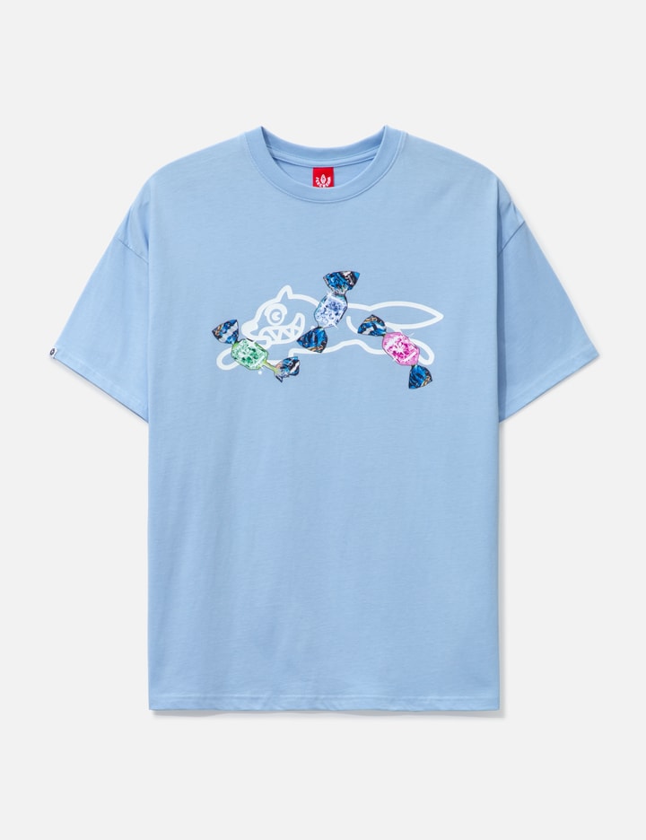 Icecream Candy Short Sleeve T-shirt In Blue