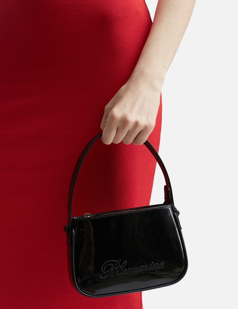 BLUMARINE - Logo Patent Leather Handbag