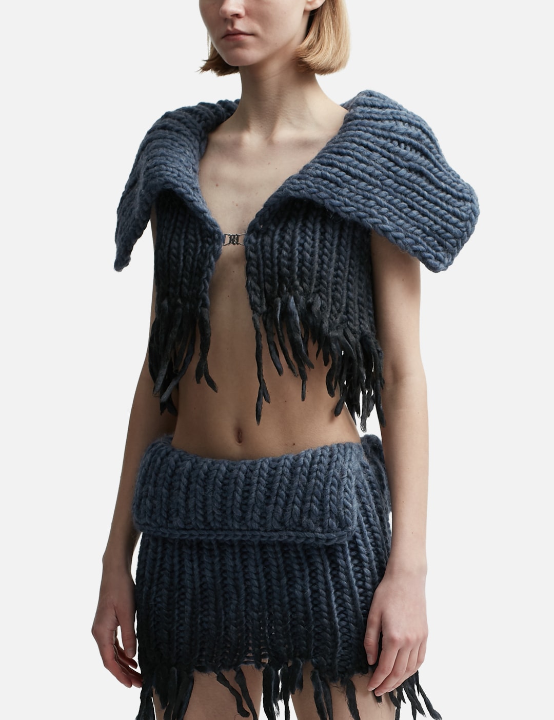 Coated Bulky Knitted Top view 8
