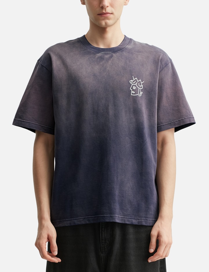 Sun Faded Queenhead Logo Short Sleeve T-shirt Placeholder Image