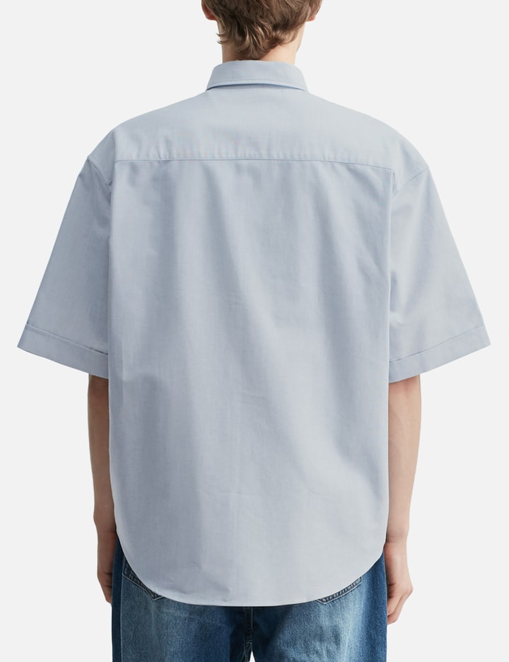 White Cotton Boxy Fit Short Sleeves Shirt Placeholder Image