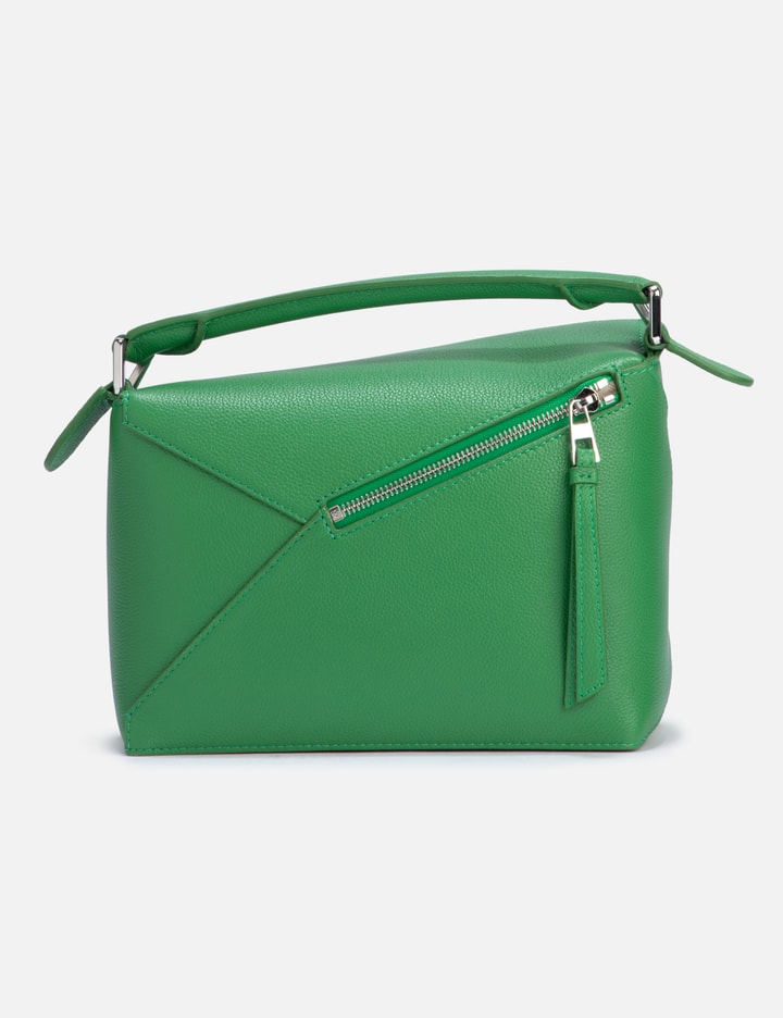 Loewe Small Puzzle Shoulder Bag In Green
