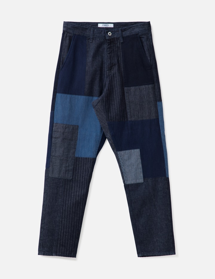 PATCHWORK PANTS RINSE Placeholder Image