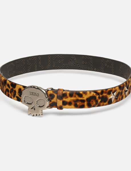 Zero X Pleasures Leopard Studded Belt view 5