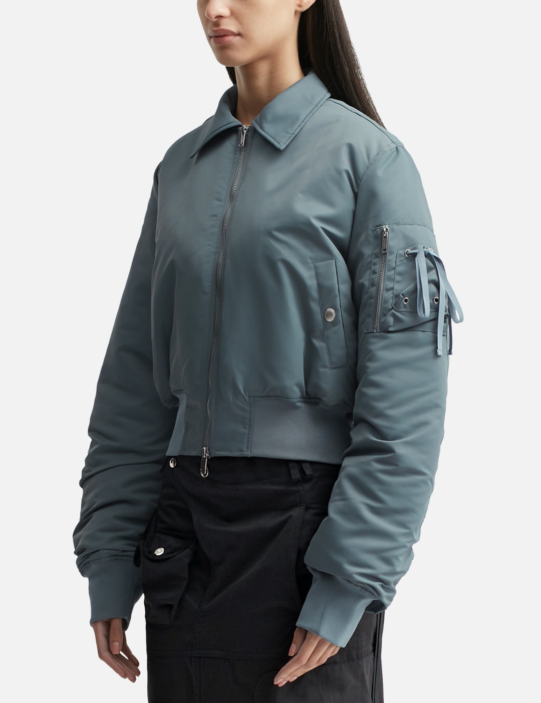 Cropped Bomber Jacket view 14