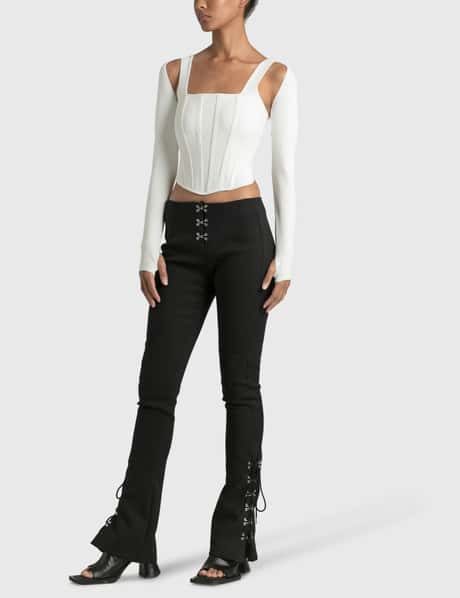dion lee pointelle corset dress Dion Lee | Dresses | Dion Lee Pointelle Corset Mini Dress In Bone
