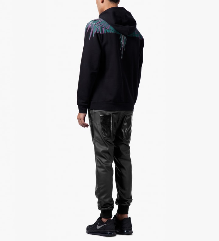 Black Coated Leather Sweatpants Placeholder Image