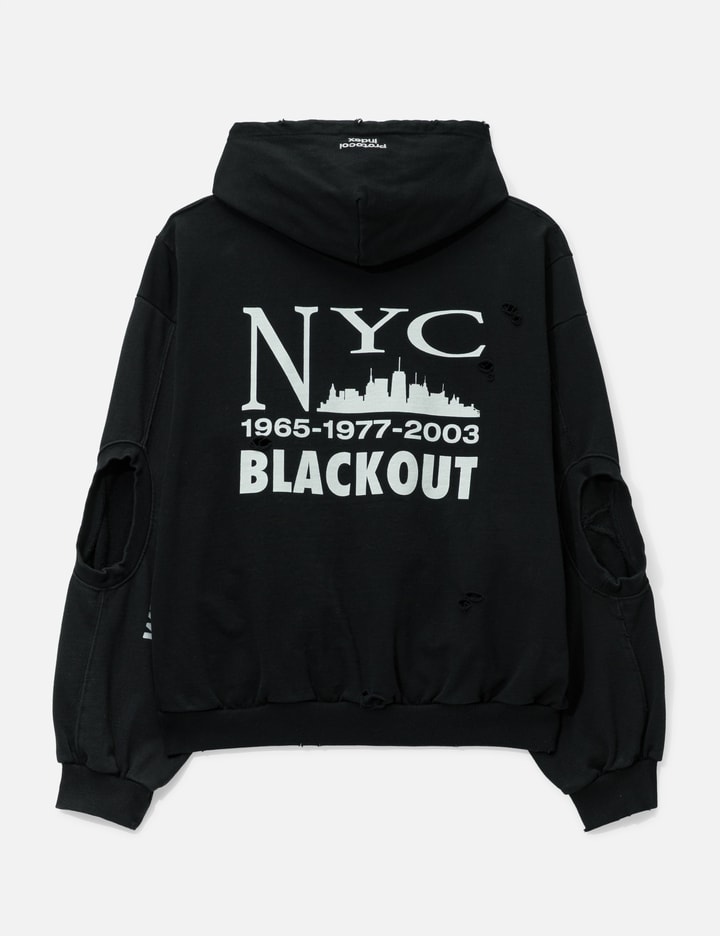 Protocol-Index Reconstructed Sweatshirts Zip Hoodie