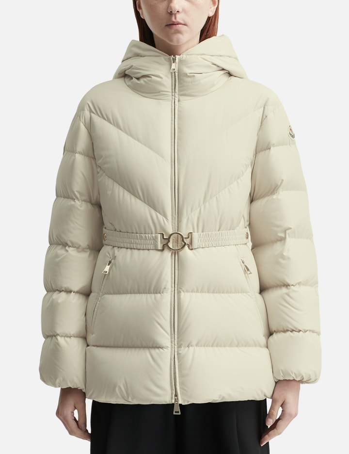 Brosse Diagonal-Quilted Hooded Short Down Jacket Placeholder Image