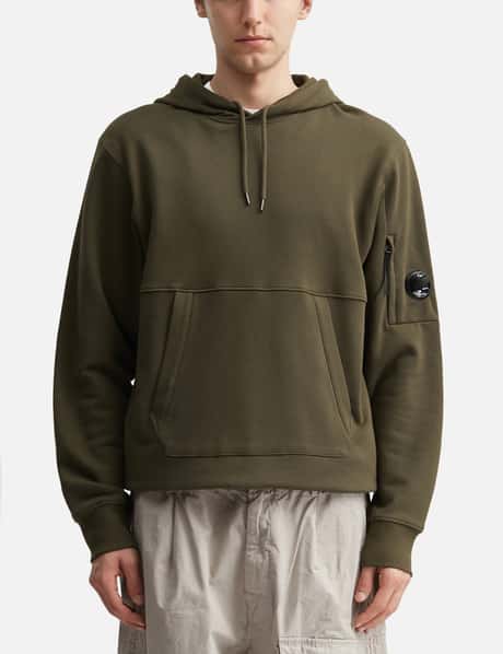 Diagonal Raised Fleece Hooded Lens Sweatshirt view 10