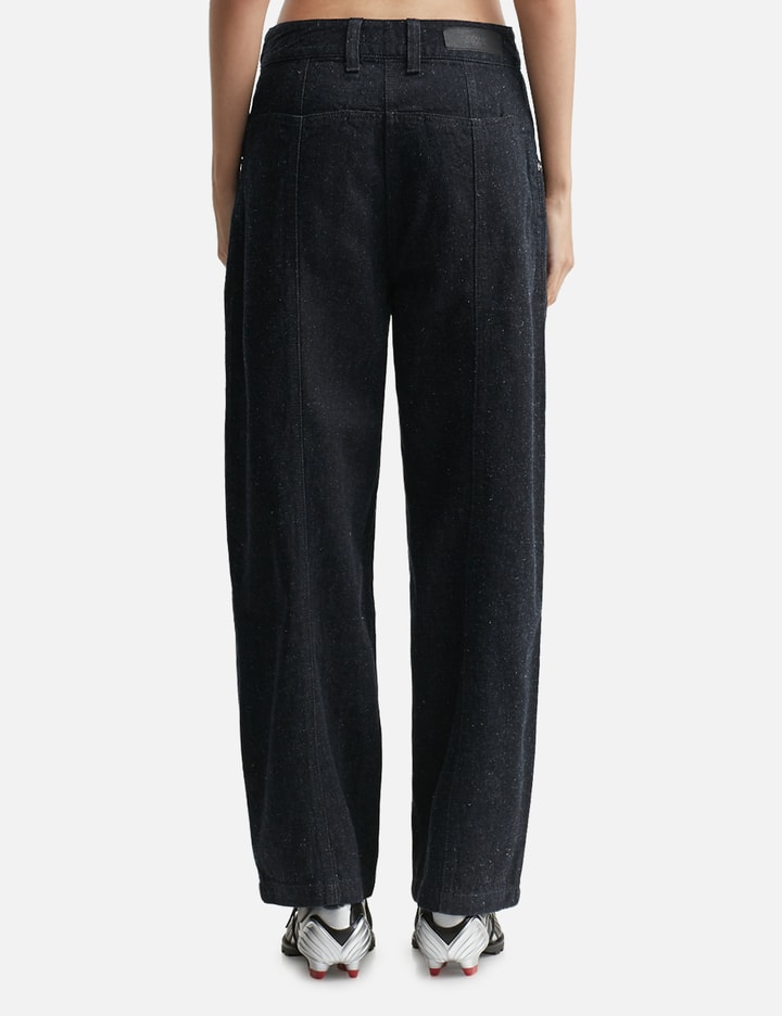 Anggae Nep Wide Denim In Black