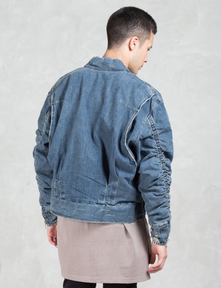 Stone Wash Denim Bomber Jacket Placeholder Image