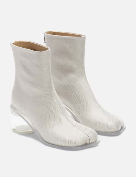 MM6 Maison Margiela - Anatomic Transparent Heeled Ankle Boots 