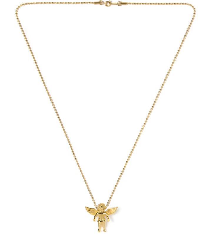 Gold Micro Cherub Piece Necklace Placeholder Image