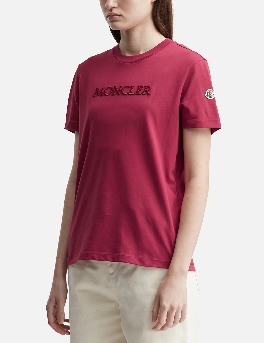 Embroidered Tonal Logo Cotton T-Shirt view 14