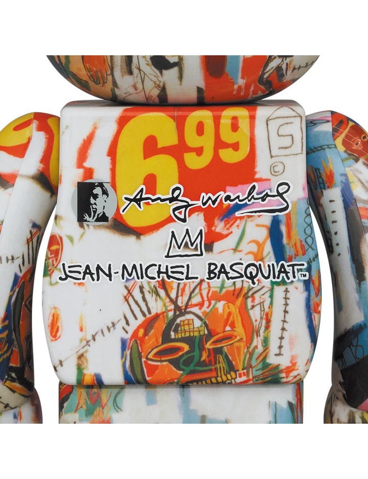 Medicom Toy - 1000% Bearbrick Andy Warhol X Jean-Michel Basquiat