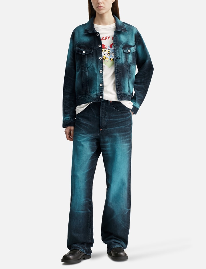 겐조 Turn Up Wide Fit Jeans