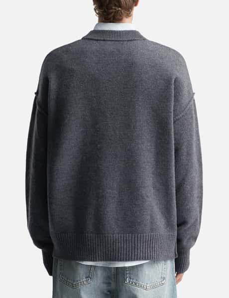 Cardigan With Contrasted Ami De Coeur view 12