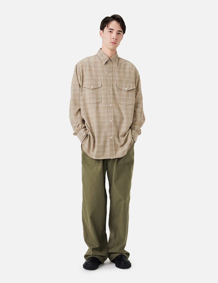 Nanamica Regular Collar Wool Plaid Shirt
