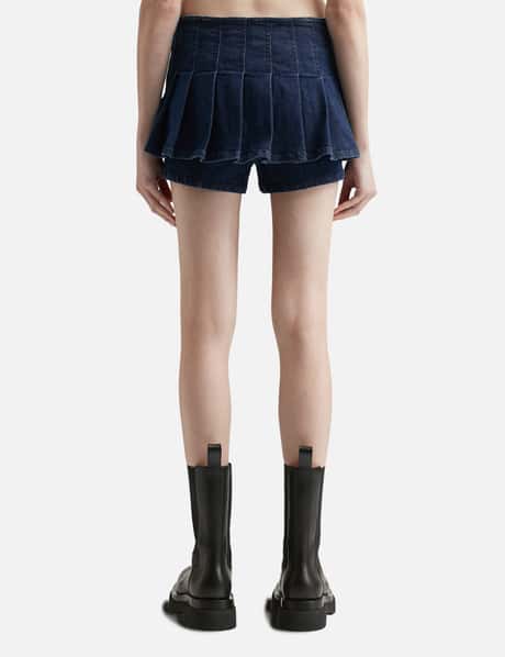 Denim Pleats Skort view 9