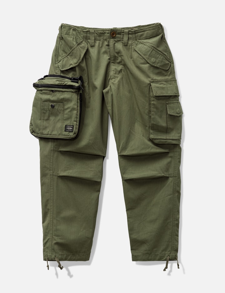 Porter X Kolor Pocketed Utility Pants In Green