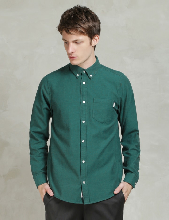 Parsley/Severn Heavy Rinsed L/S Dalton Shirt Placeholder Image