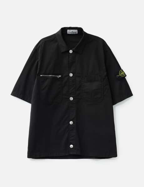 Stone Island Supima® Cotton Twill Stretch-TC Short-sleeve Overshirt
