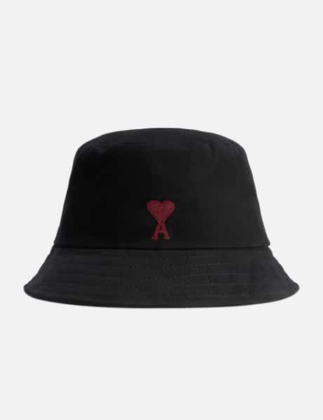 Ami Red Ami de Coeur Embroidery Bucket Hat