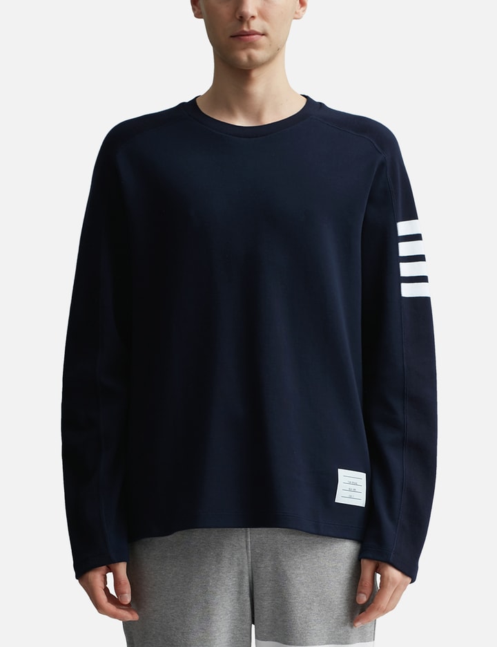 Thom Browne Classic 4-bar Sweatshirt In Blue
