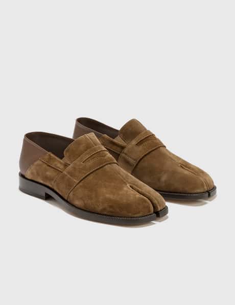 Maison Margiela Men\'s Brown Suede Tabi loafers 30011857_59032970_600.jpg main image 2