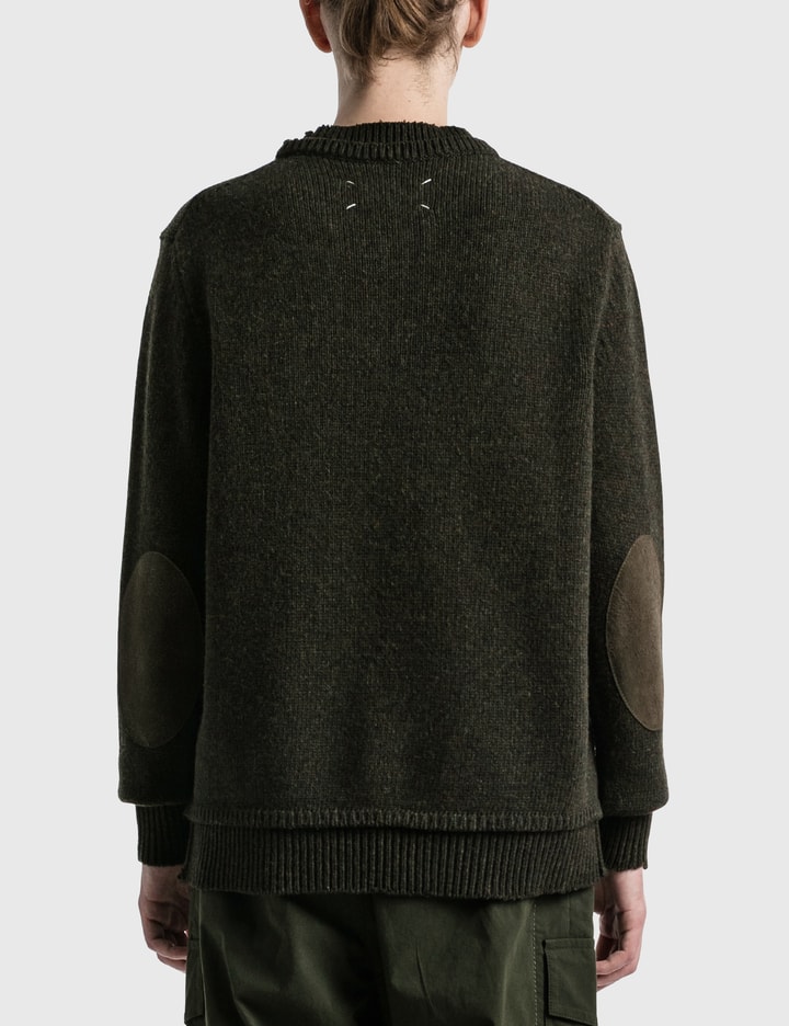Double Collar Melange Sweater Placeholder Image
