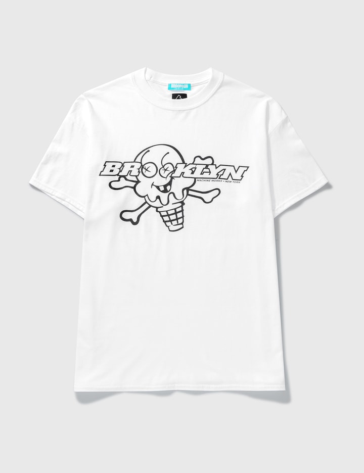 아이스크림 x 브루클린 머신 웍스 콘 앤 본 티셔츠 Placeholder Image