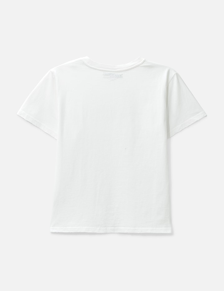 Thought We Friends "Sera" Cursive Fitted T-Shirt In White
