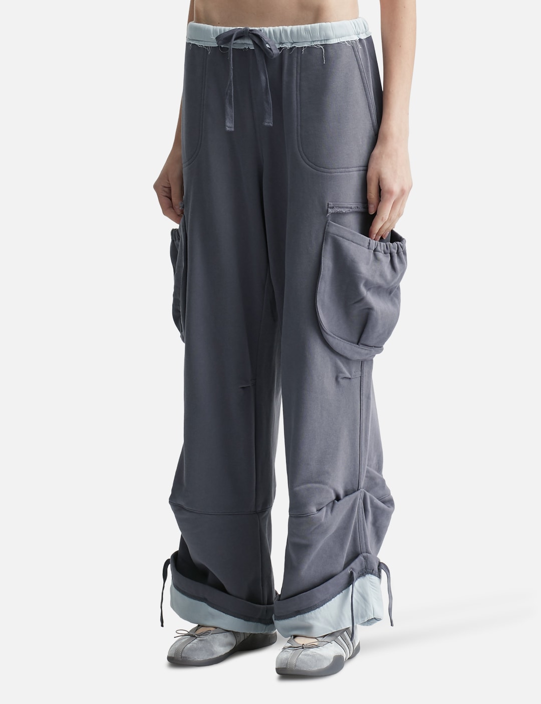 Utility Contrast Trim Jersey Pants view 8