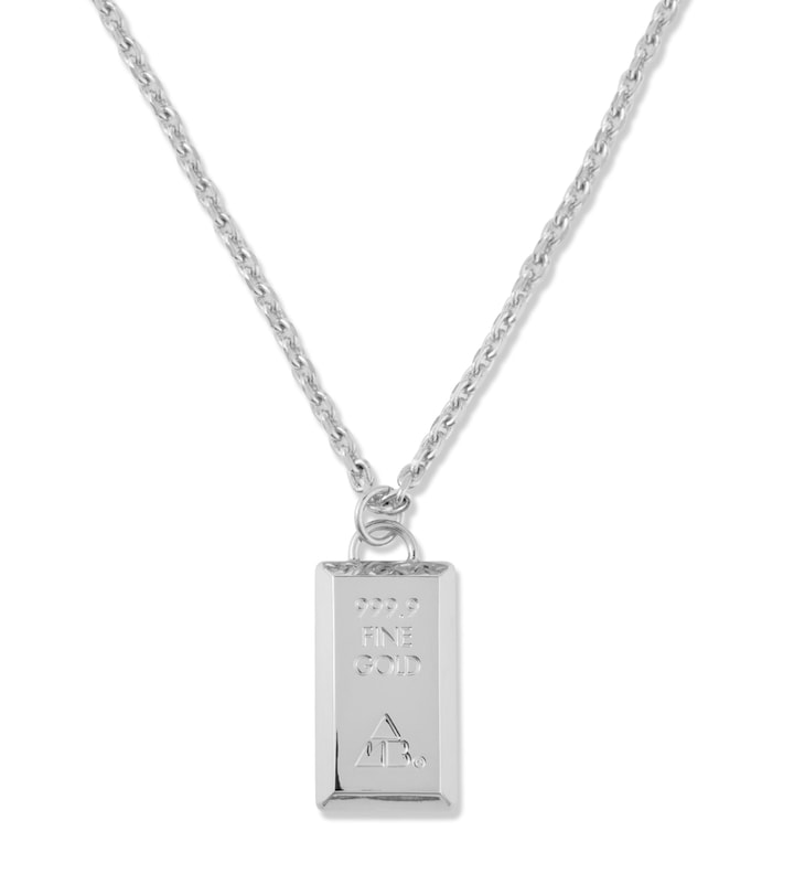 Silver/Gold Bar Pendant Necklace Placeholder Image