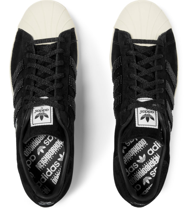 NEIGHBORHOOD x adidas Originals Black NH Shelltoe Shoes Placeholder Image