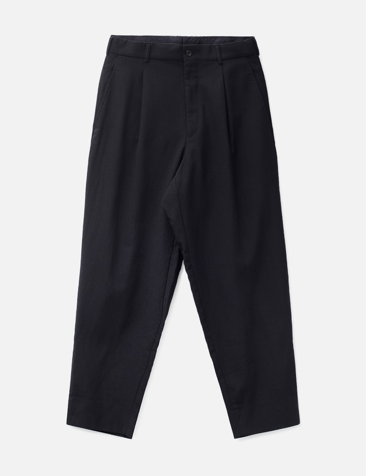 Homme Deux Tucked Wool Slacks Placeholder Image
