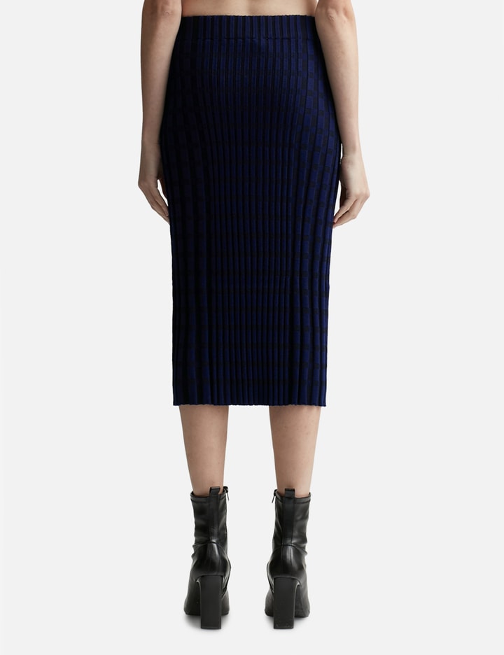 Check Ribbed Midi Skirt Placeholder Image