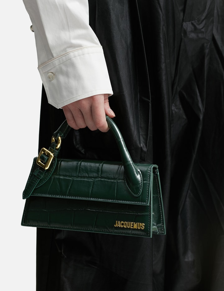 Shop Jacquemus Le Chiquito Long Boucle Handbag In Green