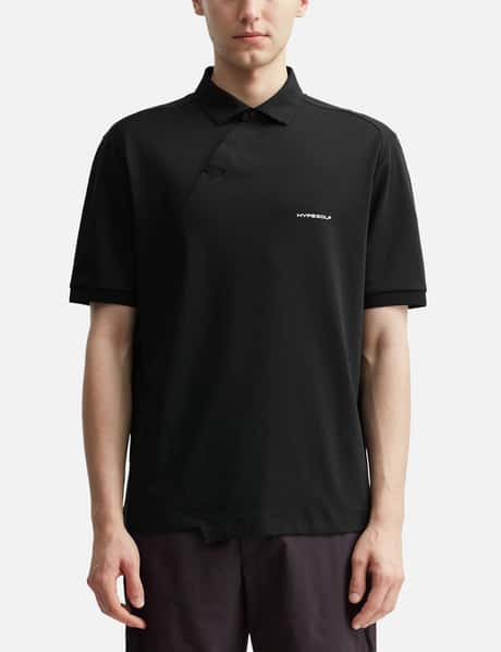 X POST ARCHIVE FACTION (PAF) Diagonal Polo T-Shirt view 16