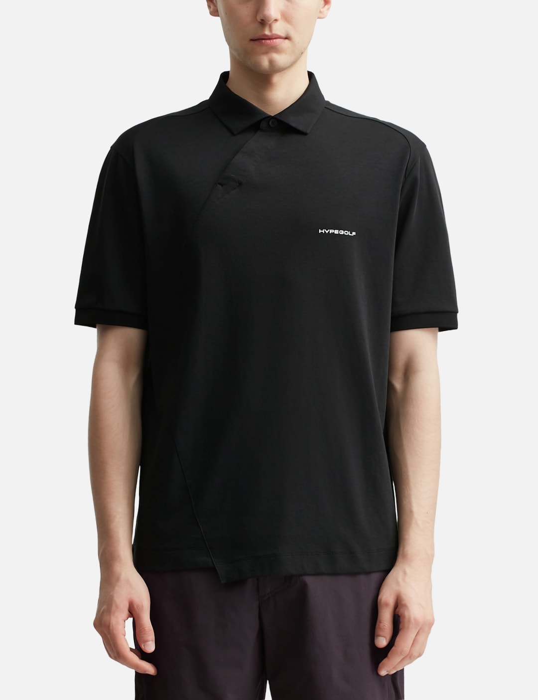 X POST ARCHIVE FACTION (PAF) Diagonal Polo T-Shirt view 17
