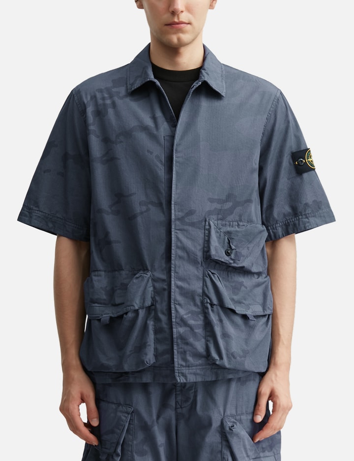 Stone Island Short Sleeves Ripstop Camo Shirt