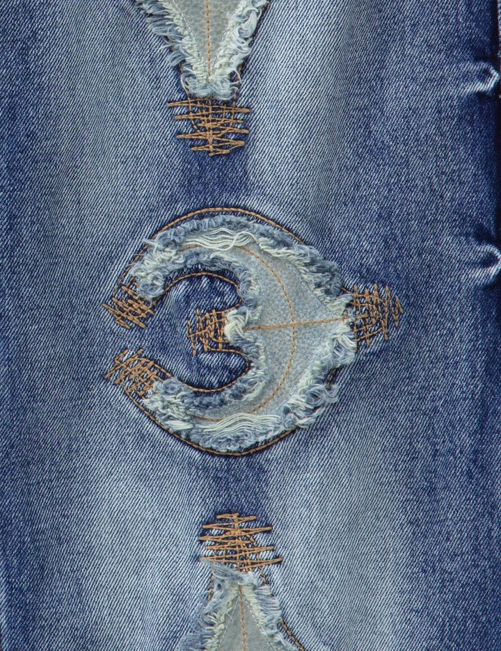 TC Bone Leather Denim Pants Placeholder Image